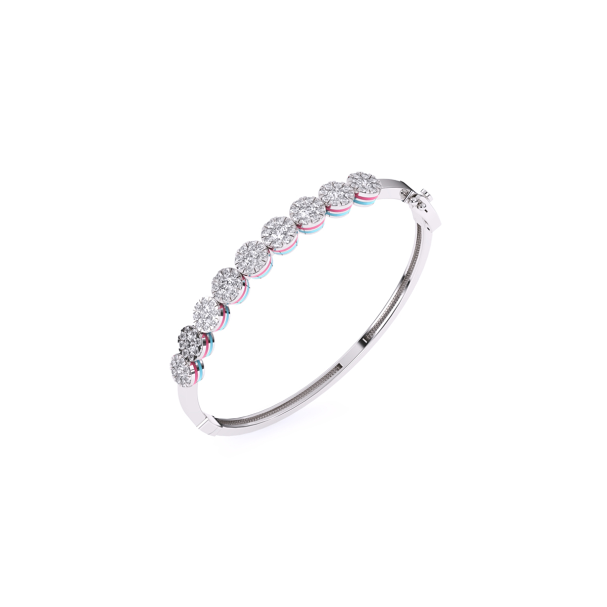 Charming Round Diamond Daily Wear Bracelet